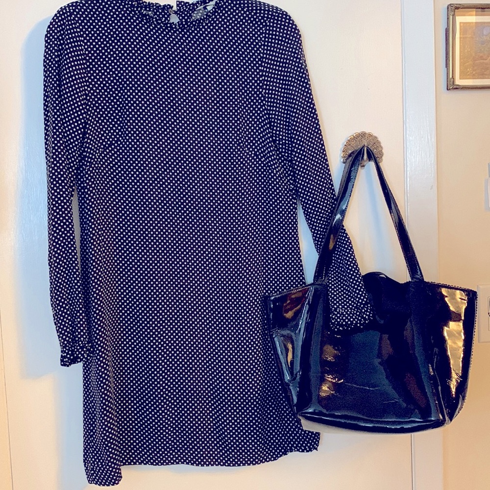 Polkadot and ruffle dress